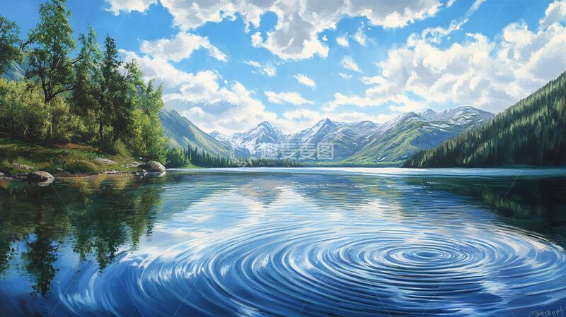 高清大图下载【趣麦麦图】宽屏风景画壁纸风光蓝色