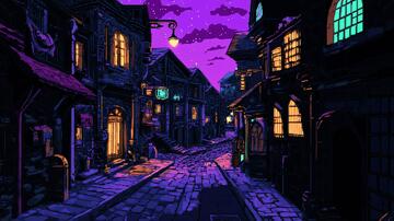 朋克风街道街道插画场景