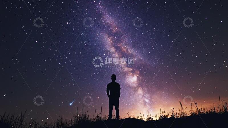 高清大图下载【趣麦麦图】仰望星河的人3