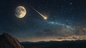 流星雨壁纸宇宙彗星陨石