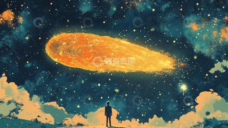高清大图下载【趣麦麦图】流星陨落陨石8