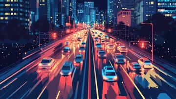 智能马路交通科技智能