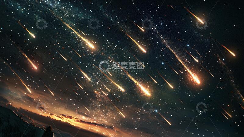 高清大图下载【趣麦麦图】流星雨壁纸陨石壁纸素材
