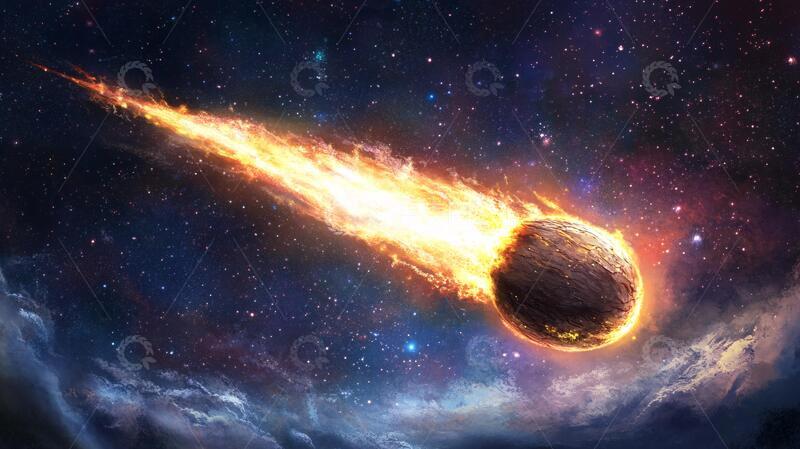 高清大图下载【趣麦麦图】陨石背景素材