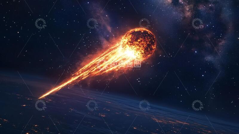 高清大图下载【趣麦麦图】流星陨落陨石6