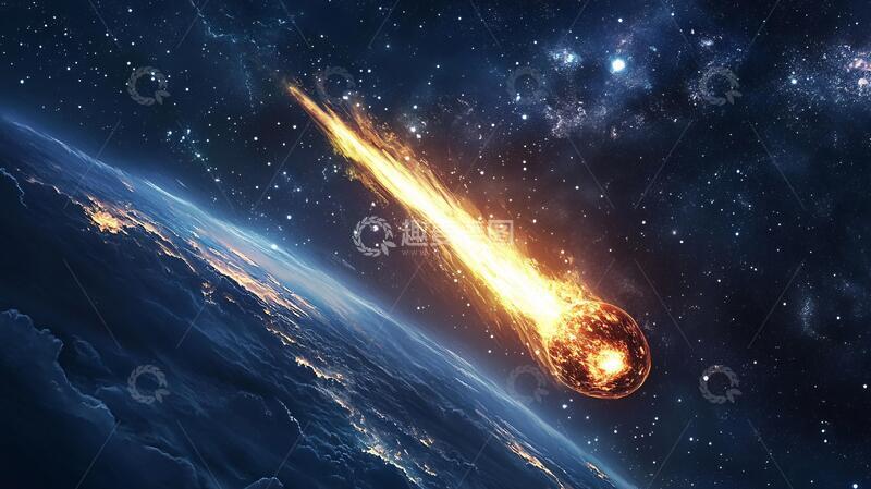 高清大图下载【趣麦麦图】流星陨落陨石4
