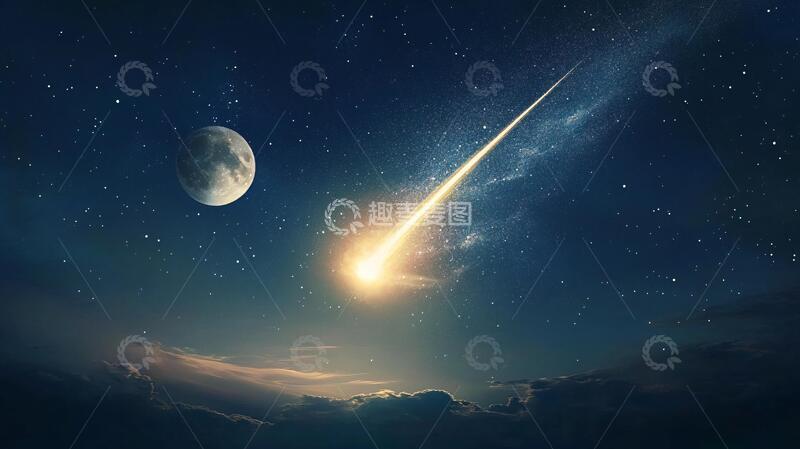 高清大图下载【趣麦麦图】流星陨落陨石2