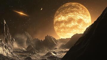 橙色的星球星球宇宙行星