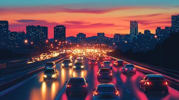 车市车流车流交通汽车