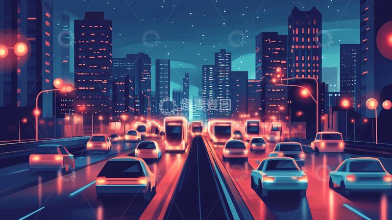 高清大图下载【趣麦麦图】现代快速交通