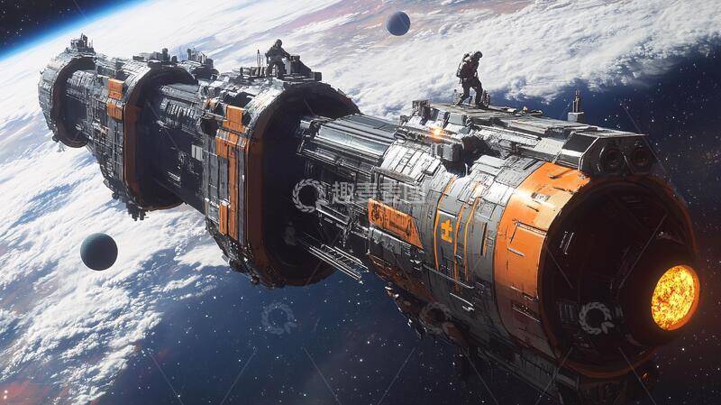 高清大图下载【趣麦麦图】飞船舰桥飞船科幻星际