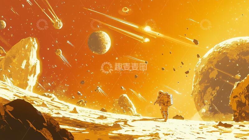 高清大图下载【趣麦麦图】外星球幻想场景插画4