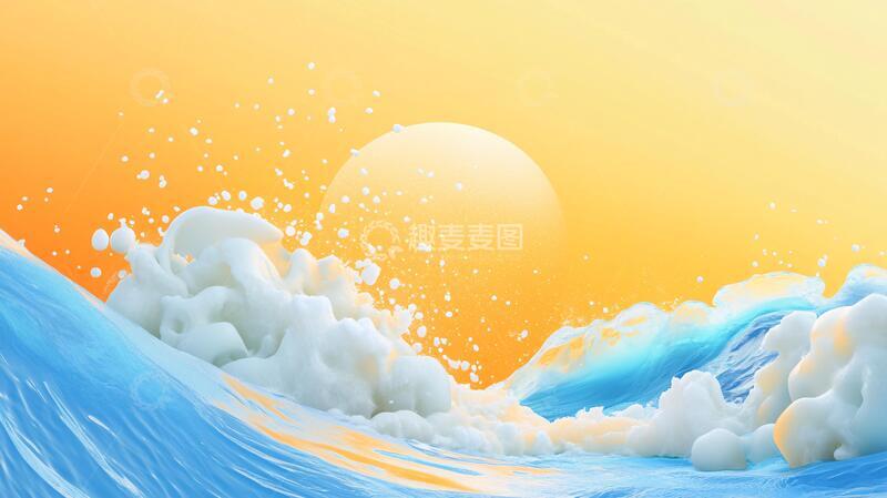 高清大图下载【趣麦麦图】乘风破浪立体效果3