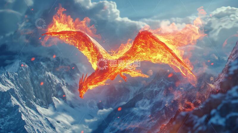 高清大图下载【趣麦麦图】火鸟火凤神火圣火凤凰1