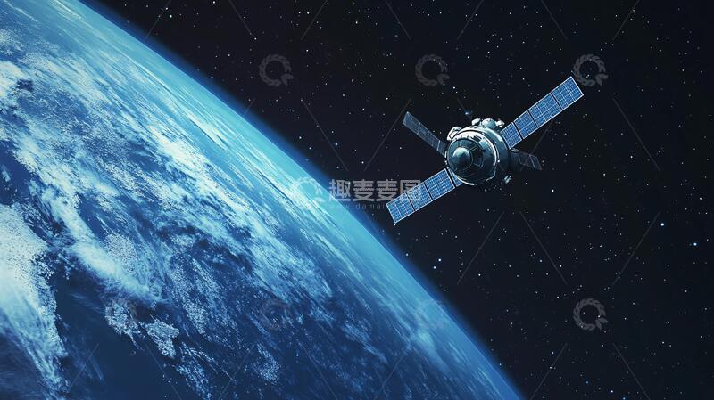 高清大图下载【趣麦麦图】神州卫星科技科研定位