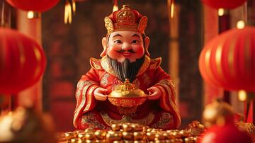 高清财神财神高清特写