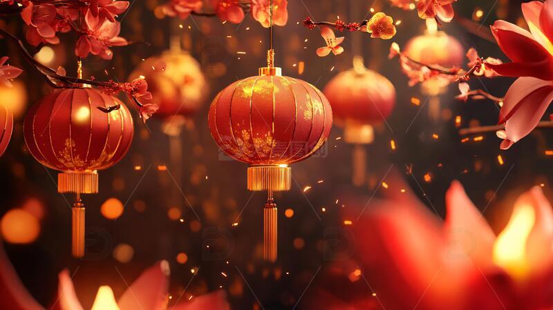 喜庆场景灯笼密布22