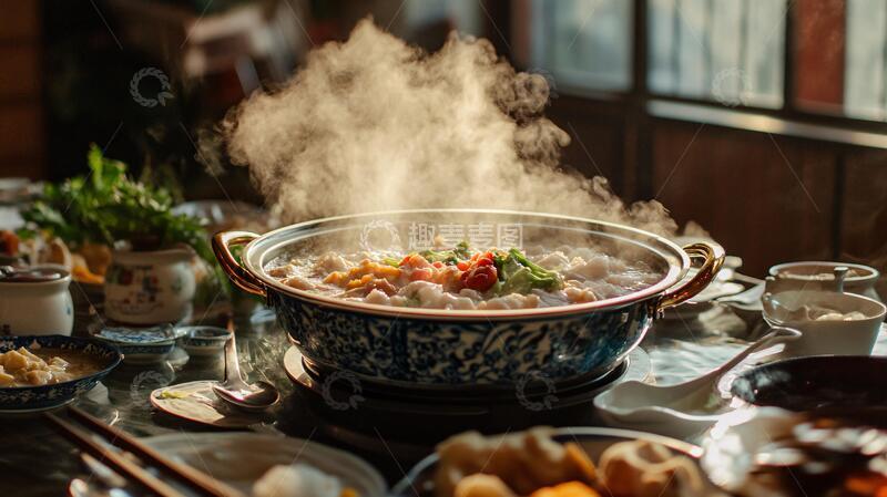 高清大图下载【趣麦麦图】吃火锅人像火锅暖冬美食
