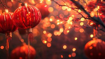 唯美红灯笼灯笼唯美节日