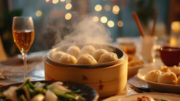 年味家宴团圆家宴蒸笼