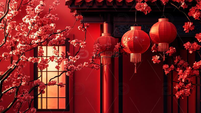 喜庆场景灯笼密布19