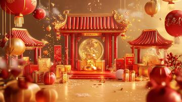 喜庆氛围渲染18