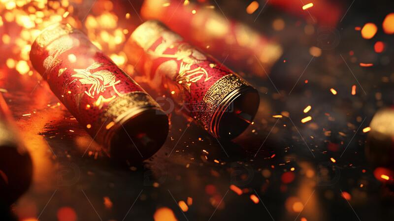 过年礼炮礼炮鞭炮烟花