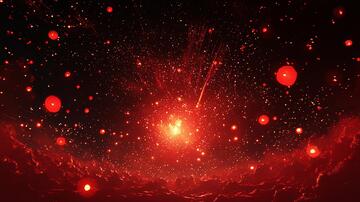 红色科技宇宙背景