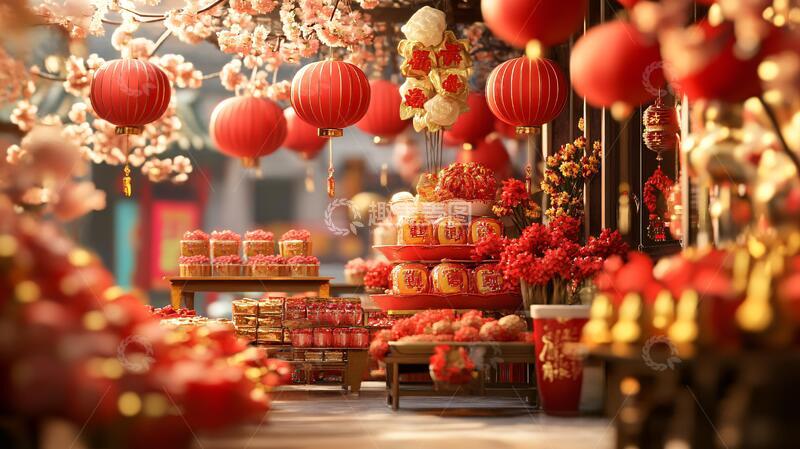 高清大图下载【趣麦麦图】新春堆头春节新年新春