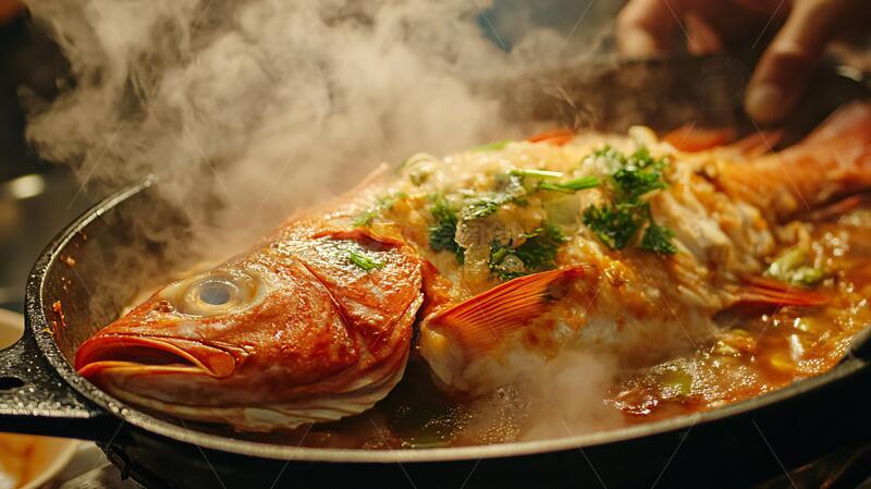 高清大图下载【趣麦麦图】日本鱼锅寿喜锅