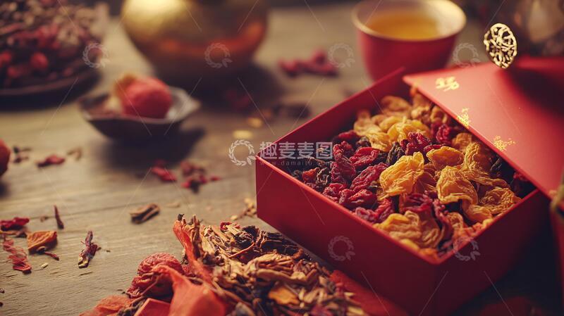 高清大图下载【趣麦麦图】花茶礼盒花茶礼盒枸杞