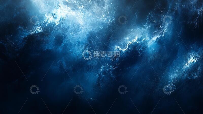 蓝色抽象意境