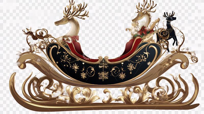 高清大图下载【趣麦麦图】圣诞麋鹿橱窗美陈