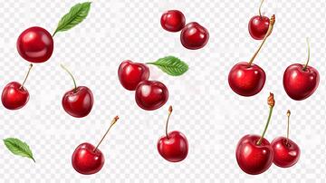 写实樱桃樱桃手绘素材1