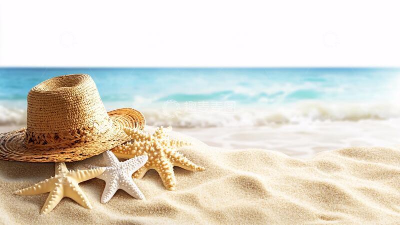 高清大图下载【趣麦麦图】海滩淘宝装修