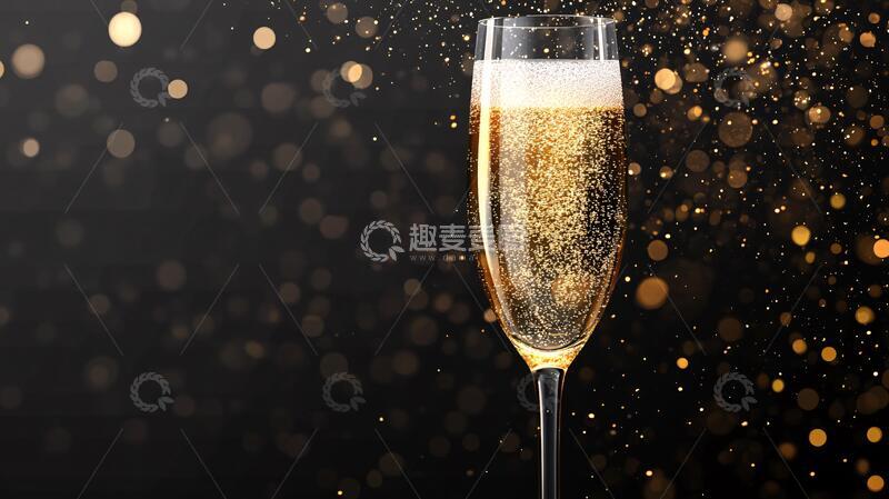 高清大图下载【趣麦麦图】香槟玻璃杯庆典