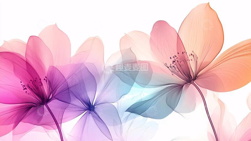 高清大图下载【趣麦麦图】炫彩花朵壁纸21