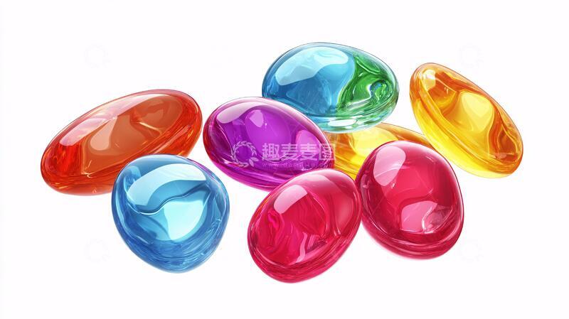 高清大图下载【趣麦麦图】五彩缤纷胶囊
