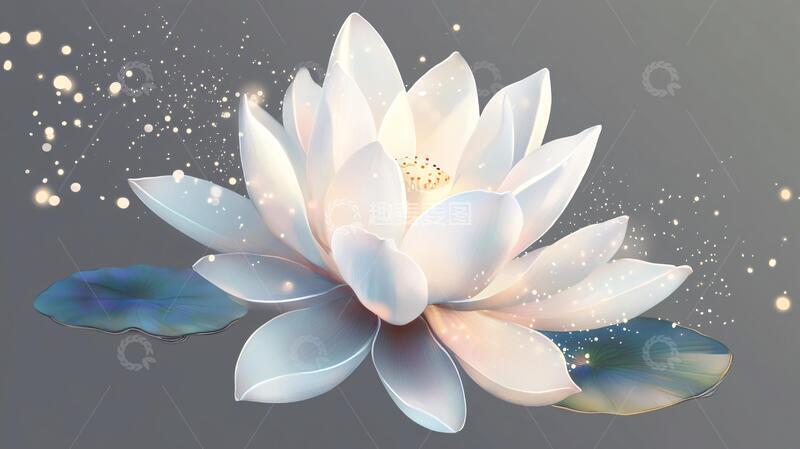 高清大图下载【趣麦麦图】雪莲花包装插画