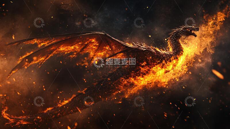 高清大图下载【趣麦麦图】火鸟火凤神火圣火凤凰