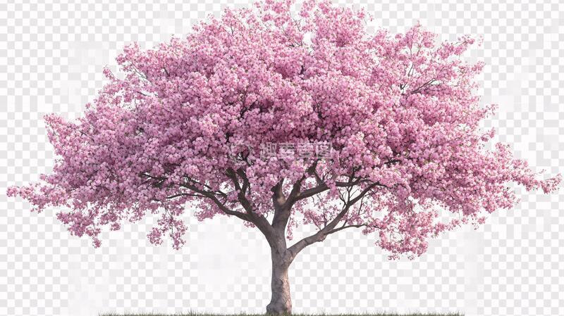 高清大图下载【趣麦麦图】樱花树樱花素材1