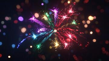 美丽的礼花礼花烟火烟花