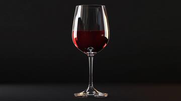 黑底红酒杯酒杯素材黑底