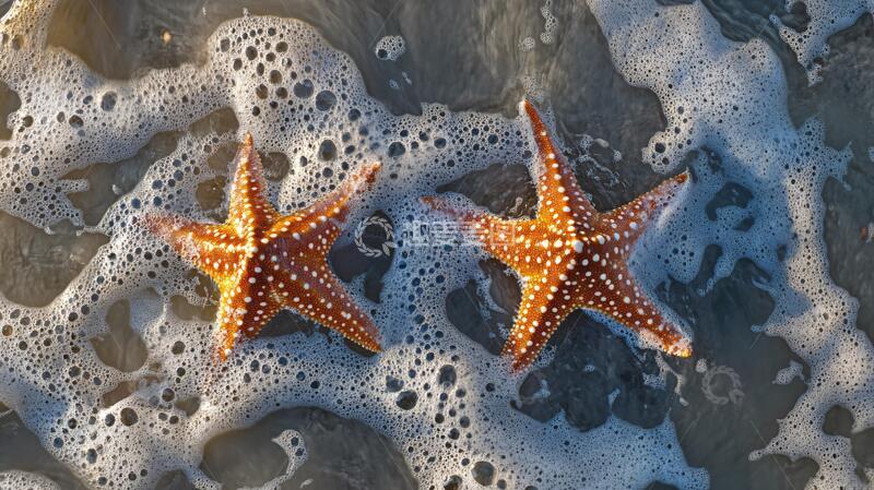 高清大图下载【趣麦麦图】海星共生海星共生深海