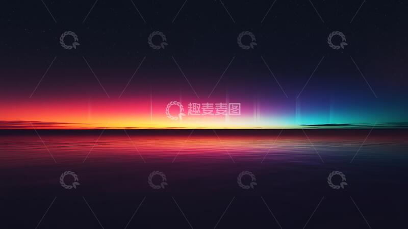 高清大图下载【趣麦麦图】渐变炫光景图