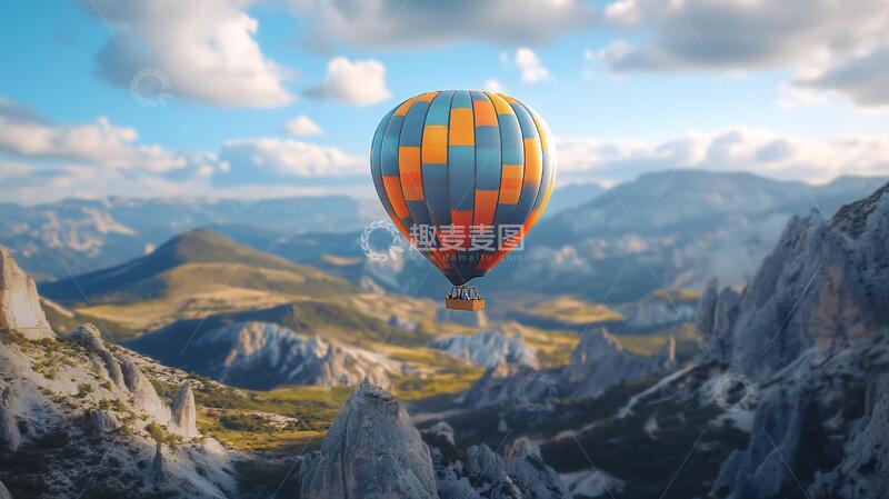 高清大图下载【趣麦麦图】唯美热气球风景游记主题