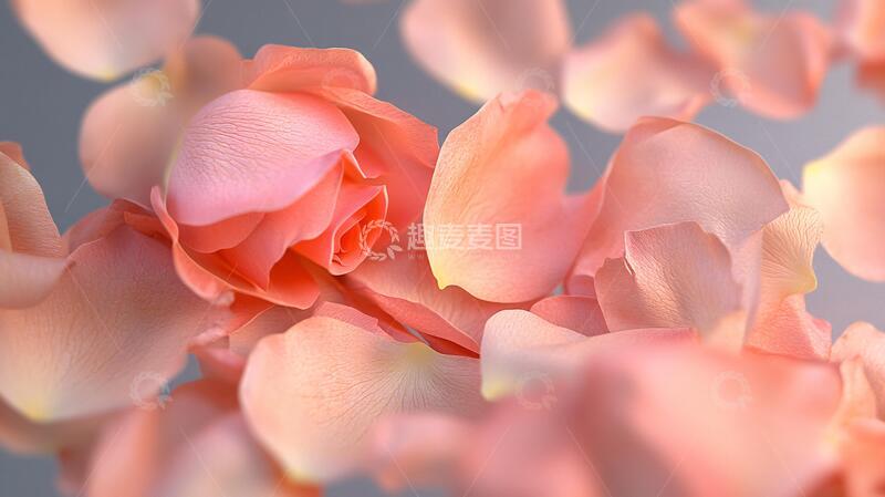 高清大图下载【趣麦麦图】立体玫瑰花藤背景7