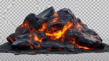 闪闪发光燃烧岩浆