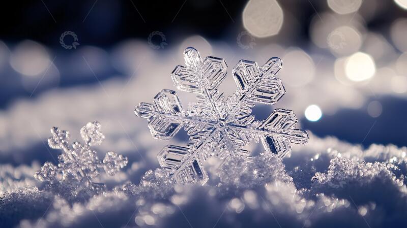 高清大图下载【趣麦麦图】唯美雪花雪花冰雪唯美