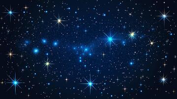 深蓝色星光点点